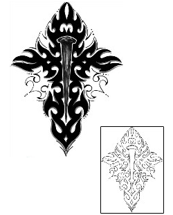 Iron Nail Tattoo Religious & Spiritual tattoo | HAF-00207