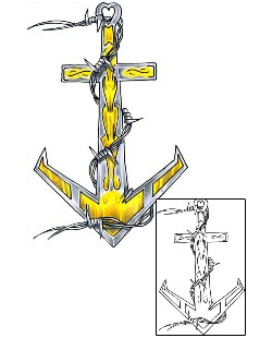 Anchor Tattoo Religious & Spiritual tattoo | HVF-00194