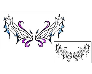 Butterfly Tattoo Specific Body Parts tattoo | JFF-00043