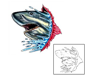 Sea Creature Tattoo Marine Life tattoo | JIF-00058