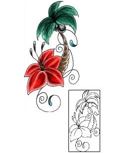 Palm Tree Tattoo JJF-01363