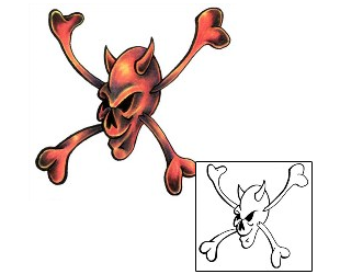 Devil - Demon Tattoo Horror tattoo | KFF-00086