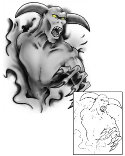 Monster Tattoo Horror tattoo | LDF-00025