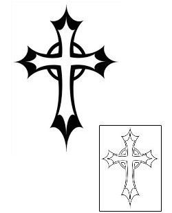 Cross Tattoo Religious & Spiritual tattoo | MVF-00069
