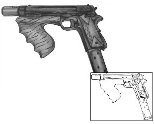 Gun Tattoo NOF-00138