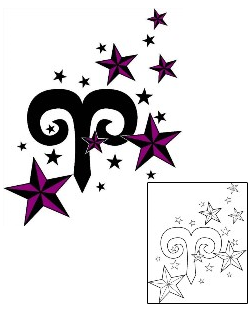 Zodiac Tattoo Astronomy tattoo | PHF-00477