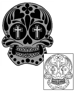 Day of the Dead Tattoo Ethnic tattoo | PHF-00684