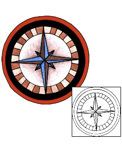Compass Tattoo Astronomy tattoo | PPF-01636