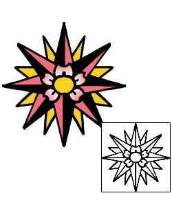 Compass Tattoo Astronomy tattoo | PPF-03029