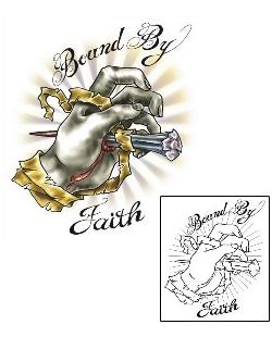 Christian Tattoo Bound By Faith Tattoo