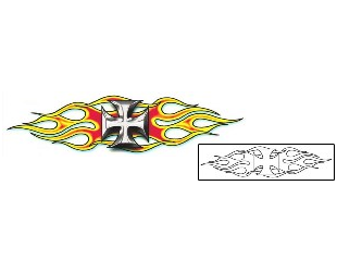 Iron Cross Tattoo Specific Body Parts tattoo | SFF-00157