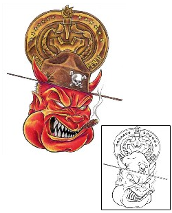 Devil - Demon Tattoo Horror tattoo | SOF-00214