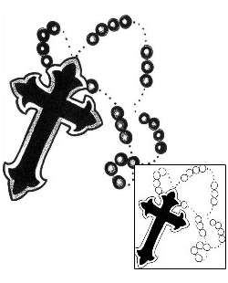 Cross Tattoo Religious & Spiritual tattoo | TEF-00029