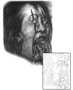 Monster Tattoo Horror tattoo | TFF-00015