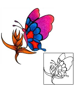 Butterfly Tattoo Insects tattoo | VVF-00012