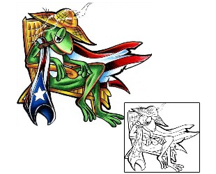 Frog Tattoo Reptiles & Amphibians tattoo | ZMF-00053